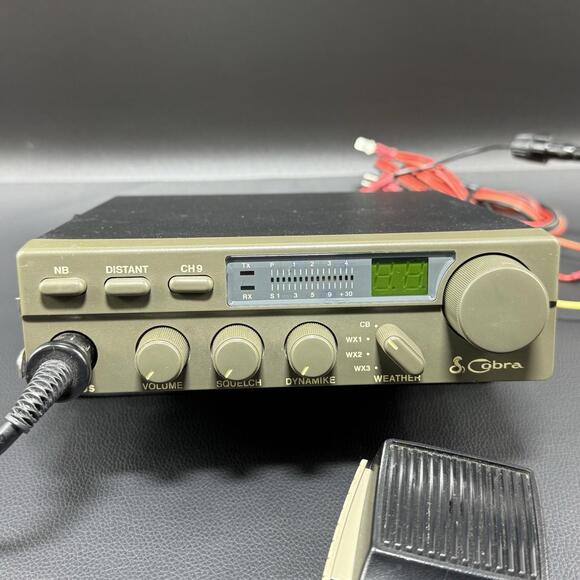 Cobra 41 Plus CB Radio 40 Channel NOAA Weather with Mic and Mount Untested - Picture 2 of 8